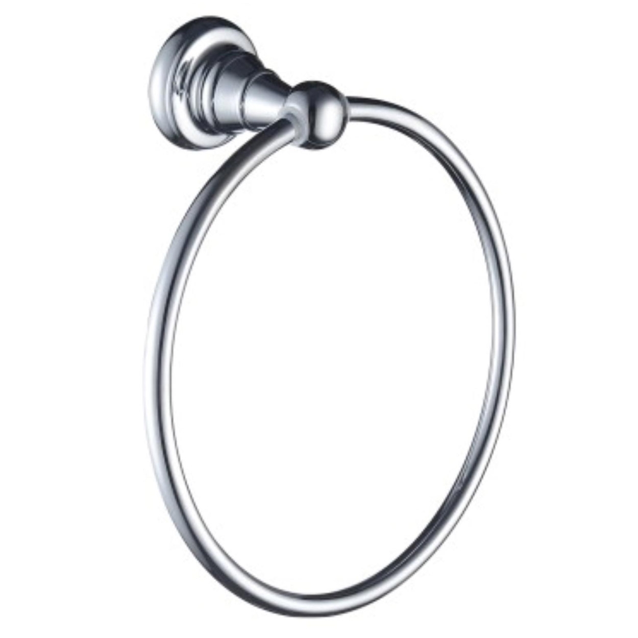Bristan 1901 Brass Towel Ring, Chrome Plated 