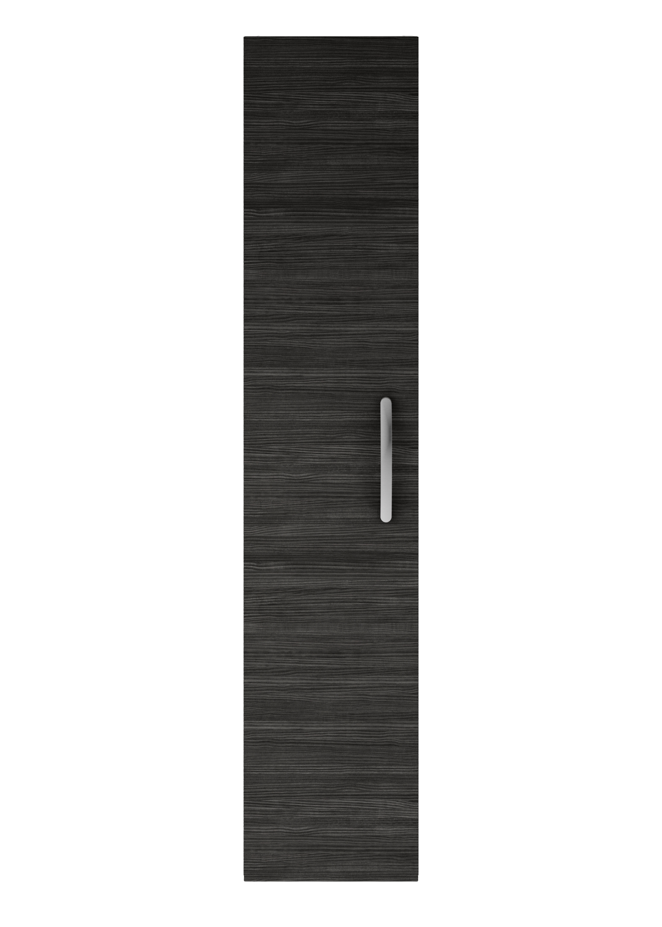 Nuie Athena 1-Door Wall Hung Tall Unit 300mm Wide - Hacienda Black- MOD661 