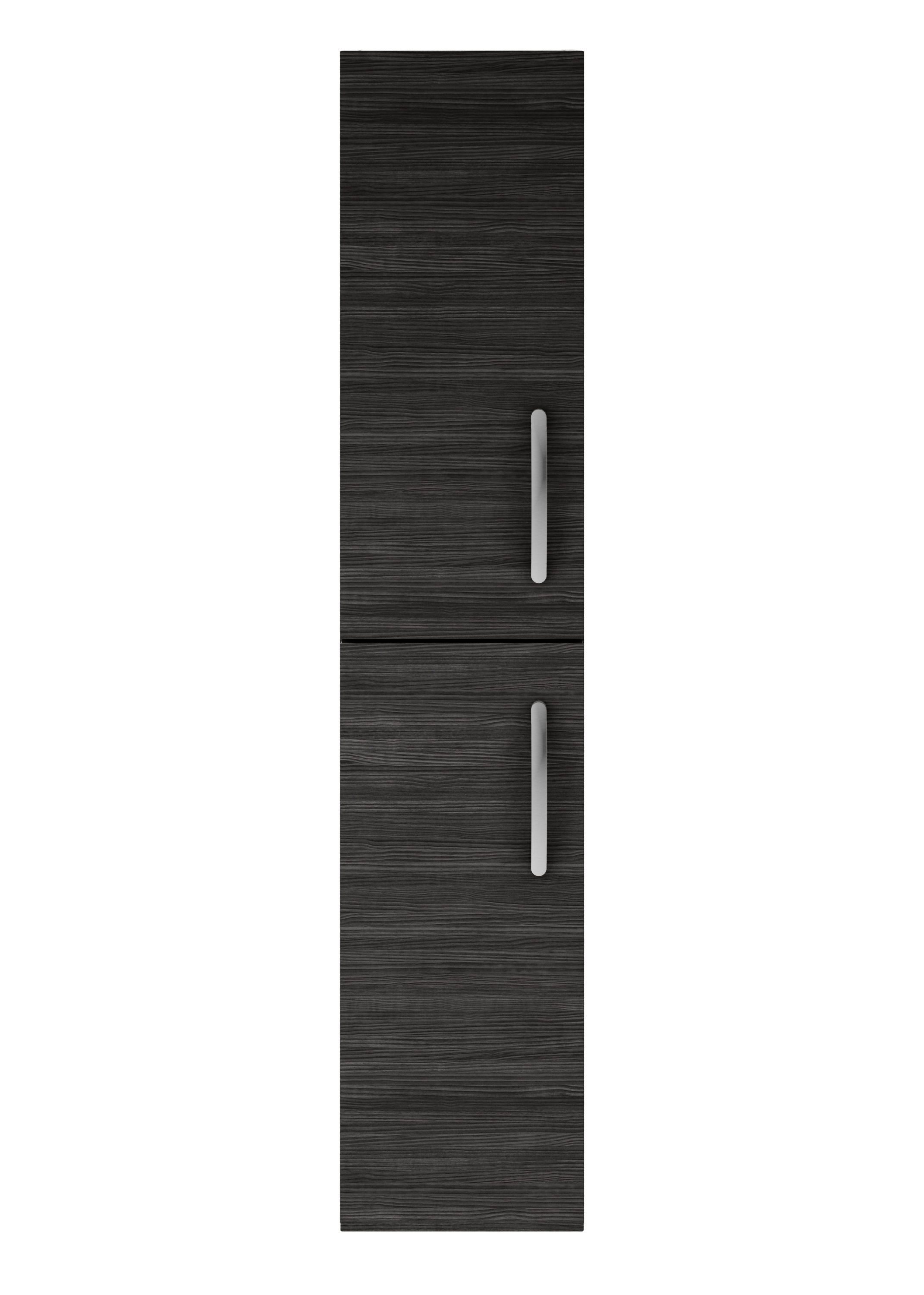 Nuie Athena 2-Door Wall Hung Tall Unit 300mm Wide - Hacienda Black - MOD662 
