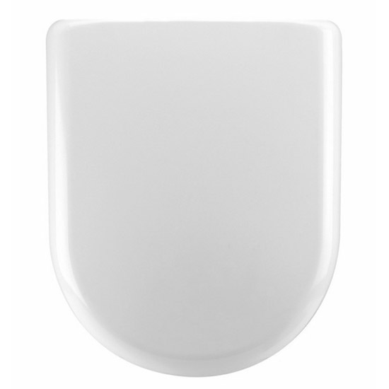 Nuie White Contemporary D Shaped Soft Close Toilet Seat - NTS002 