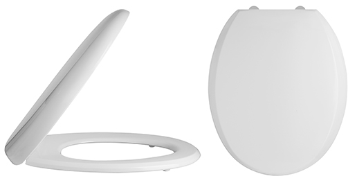 Nuie White Contemporary Luxury Soft Close Toilet Seat - NTS006 