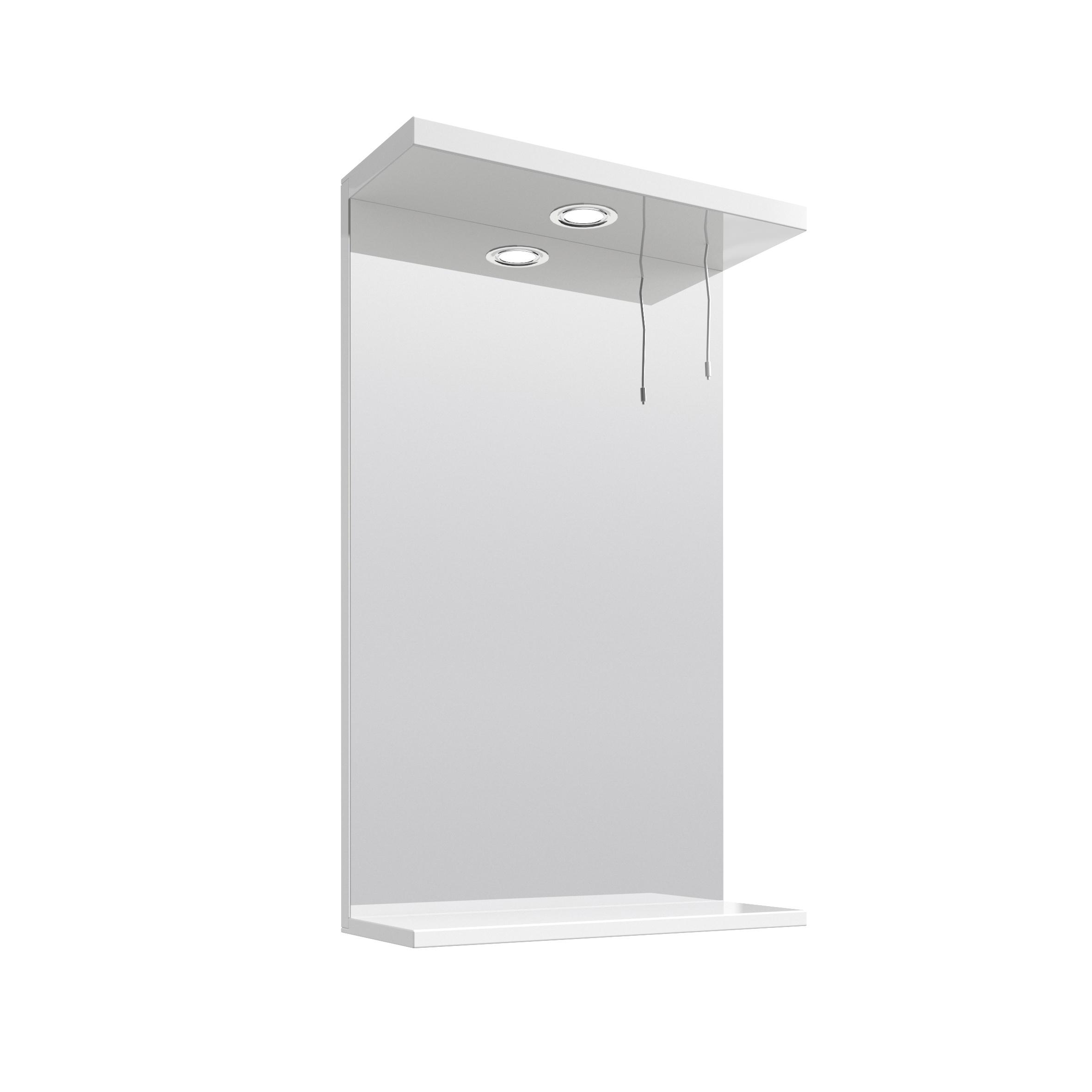 Nuie Bathroom Mirror Mayford Complementary 450mm Wide - Gloss White - PRC111 