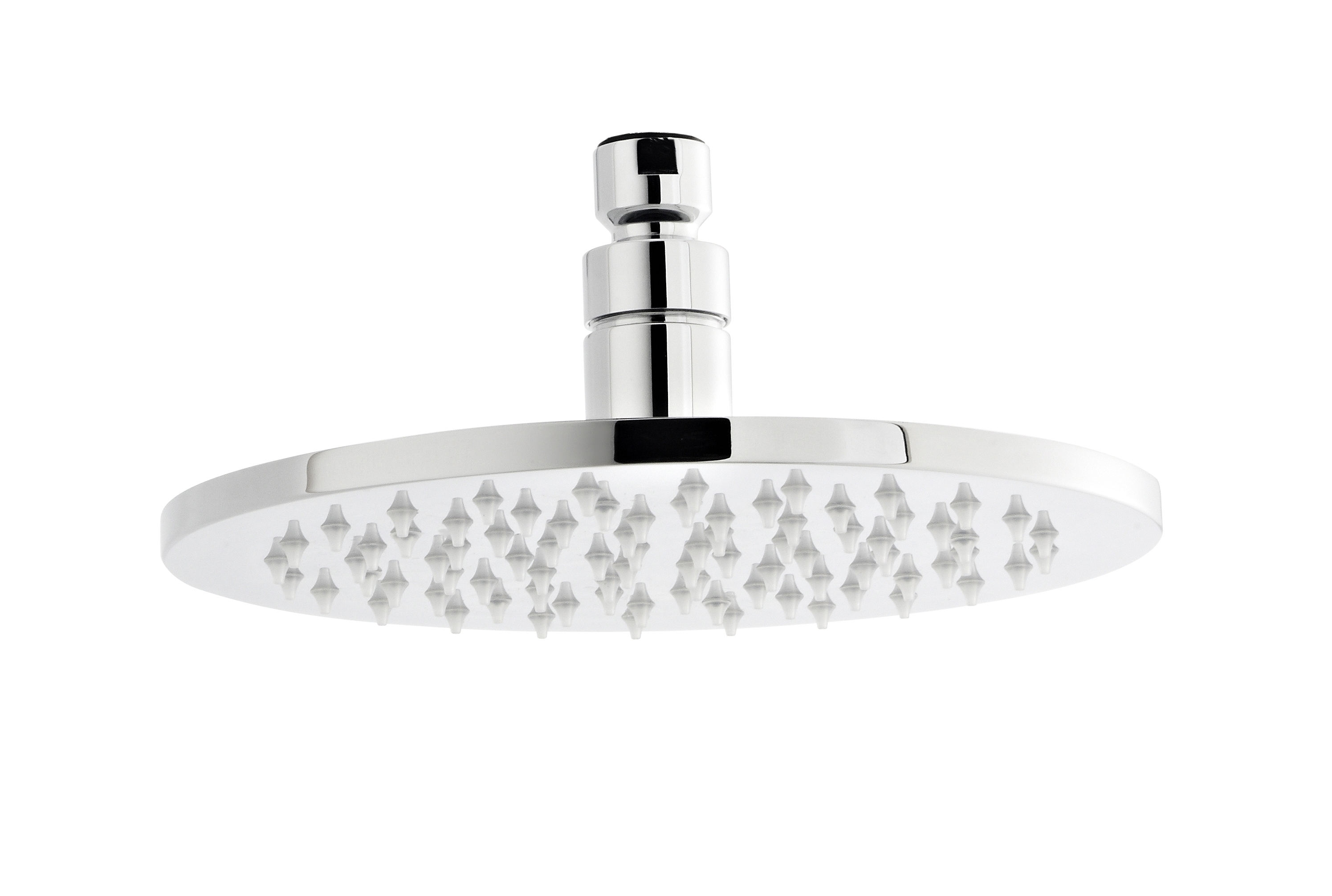 Nuie Fixed Shower Heads Chrome Contemporary Round LED Head - STY069 