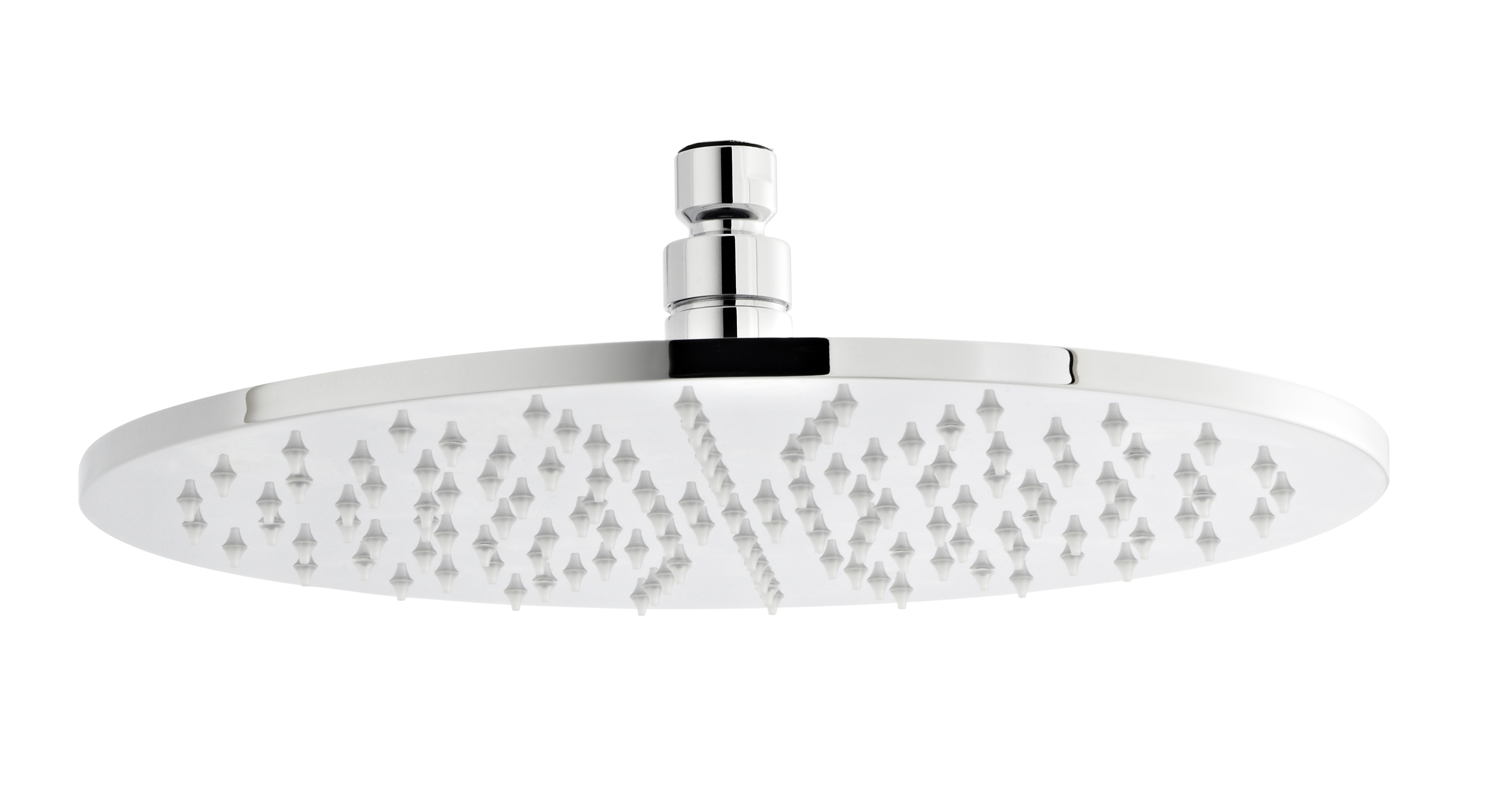 Nuie Fixed Shower Heads Chrome Contemporary Round LED Head - STY071 