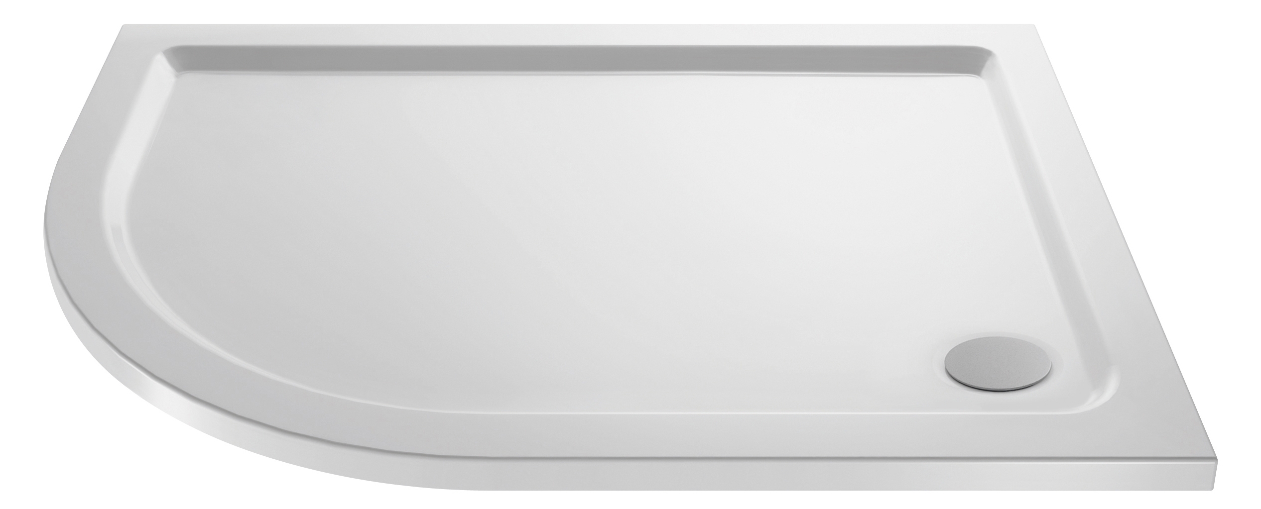 Nuie Shower Trays White Contemporary Offset Quad Tray Left Hand 1200x800mm - NTP112 