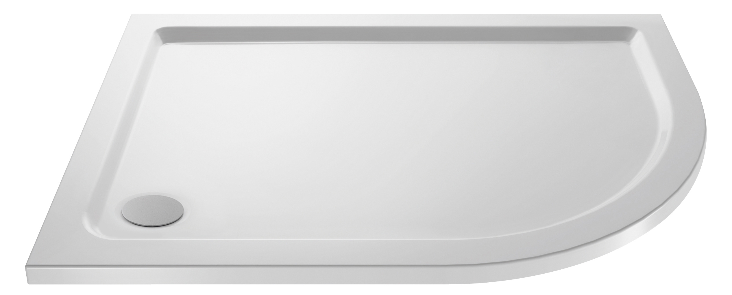 Nuie Shower Trays White Contemporary Offset Quad Tray 1000x900mm Right Hand - NTP111 