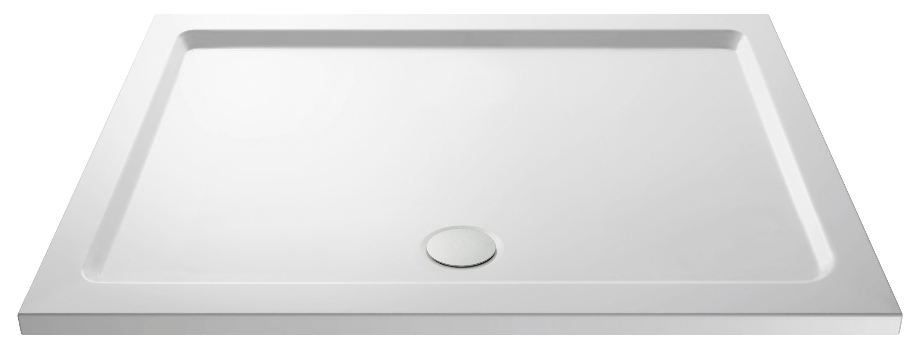 Nuie Shower Tray Pearlstone Rectangular 1500mm x 760mm - White - NTP042 
